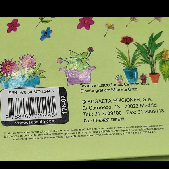 Jardineria Para Ninos Spanish Children's Book New - Picture 4 of 7